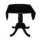 International Concepts Round 42 in Round Dual Drop Leaf Pedestal Table, 29.5 inH, Black, 42 W, 42 L, 29.5 in H, Wood K46-42DPT - alternate 7